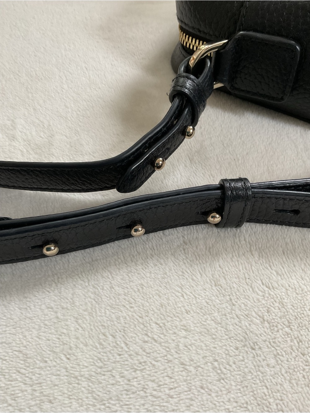 Aspinal of London Camera A Bag Black Pebble Leather Crossbody - Picture 6 of 16